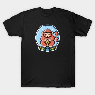 Cute Monkey in a Genie Bottle T-Shirt